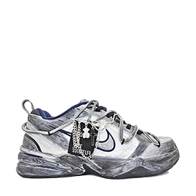 [ CUSTOM ] Air Monarch 4 Kilt Pin Dirty Faded Dark Gray